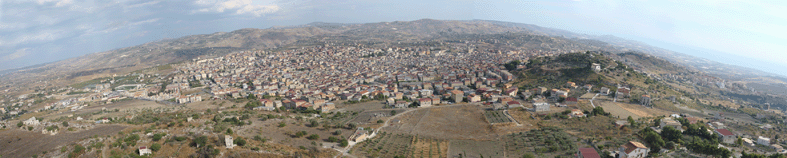 La citt di Favara vista dall'acropoli di Caltafaraci