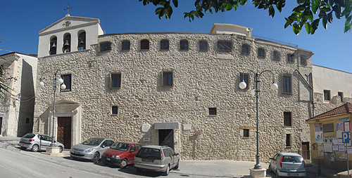 Prospetto principale del collegio di Maria e chiesa S. Lucia di Favara