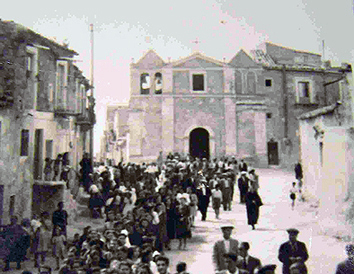 Matrimonio - Largo S. Calogero nel 1950