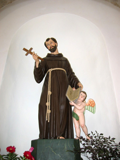Statua lignea di S. francesco