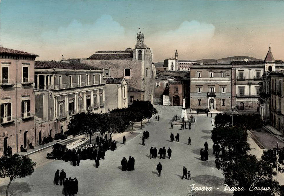 Piazza Cavour nella prima met del XX sec.